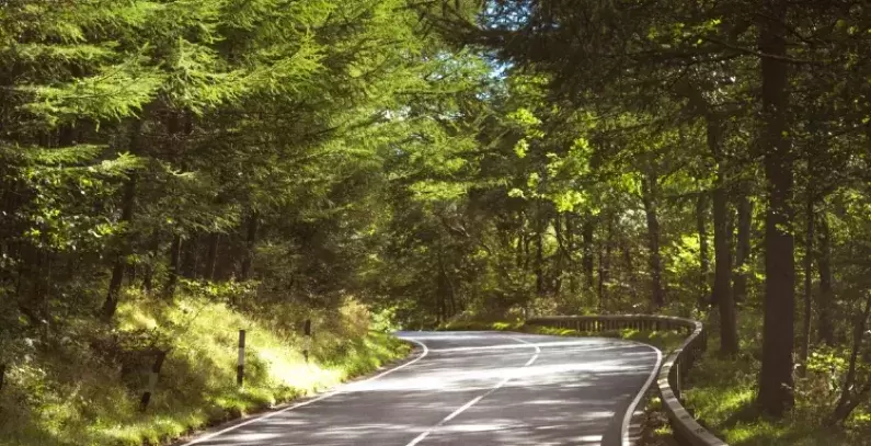 Winding UK country road