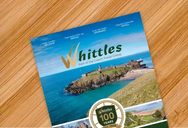 Whittles brochure on table