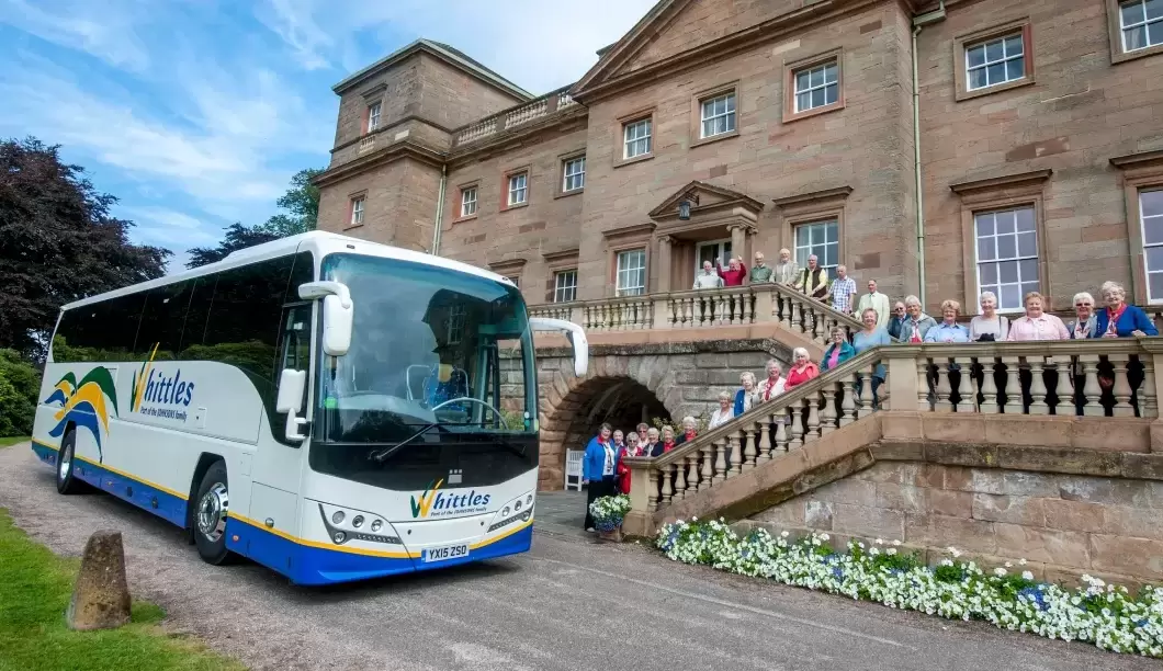 Whittles coach at stately home